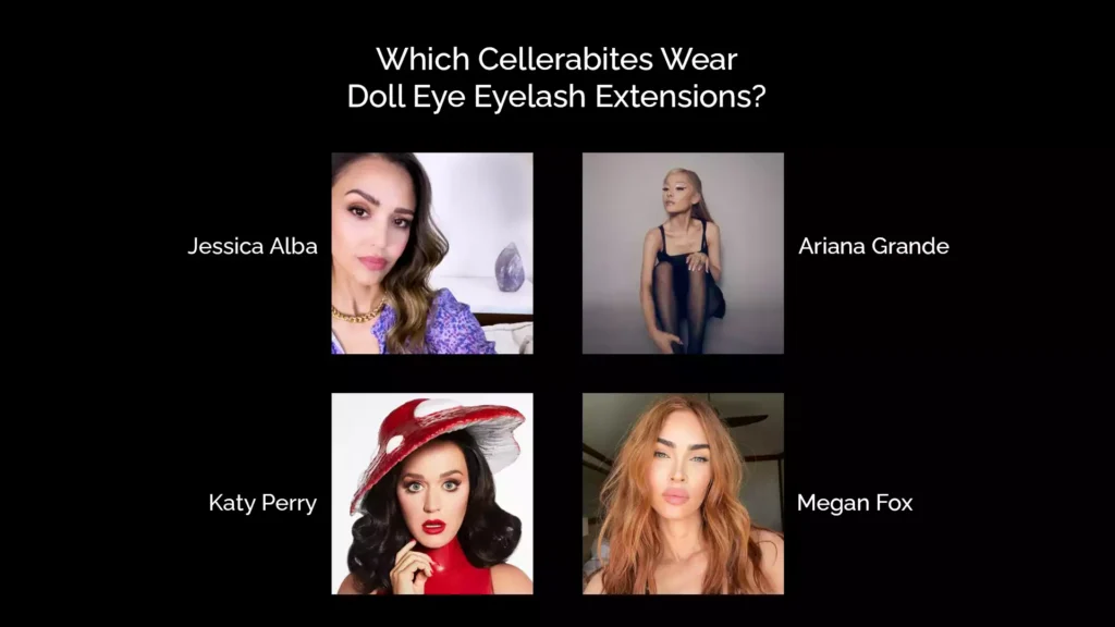 Which Cellerabites Wear Doll Eye Eyelash Extensions?