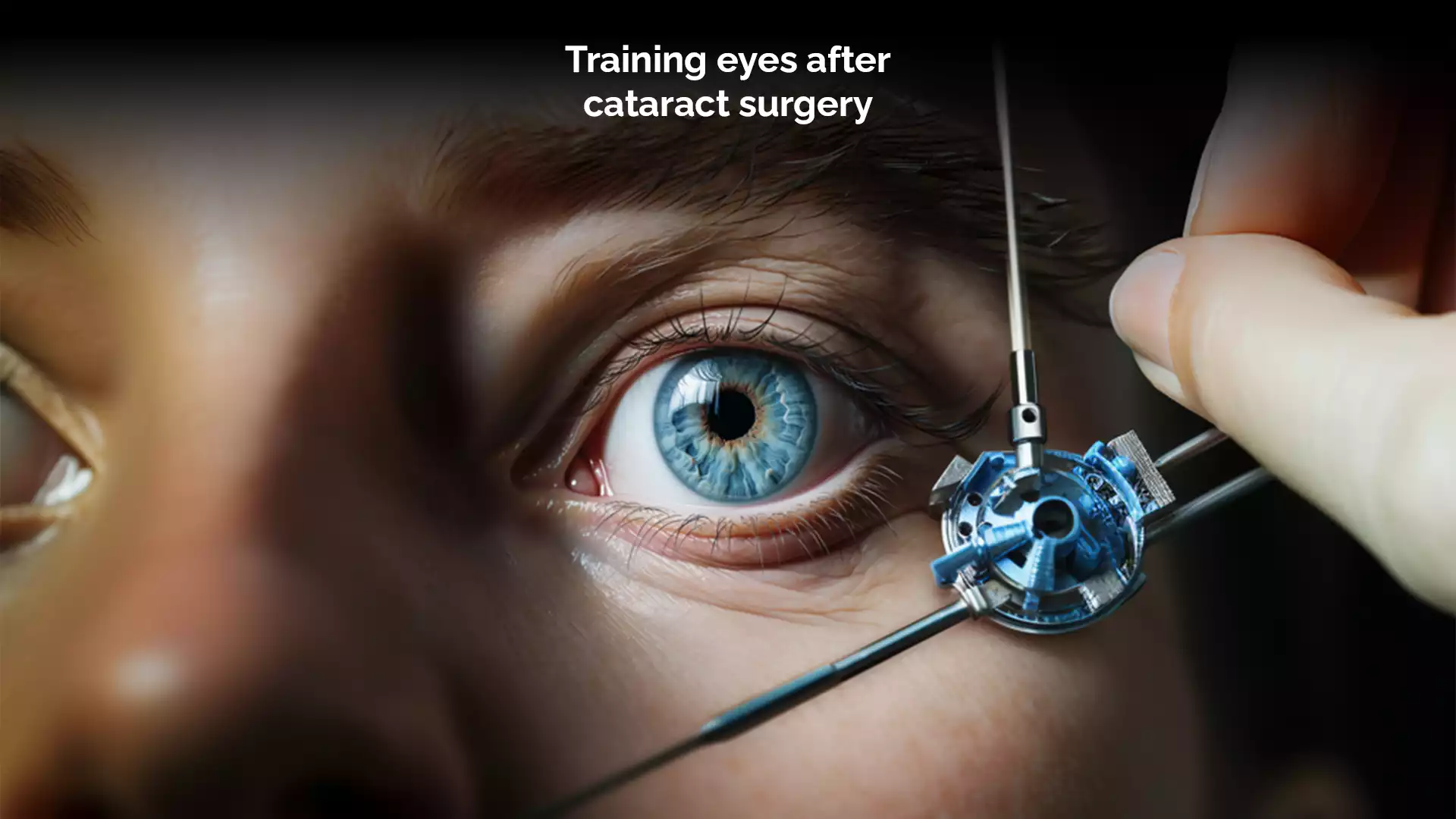 Training eyes after cataract surgery
